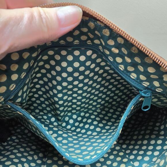 Fossil Key Per Coated Canvas Orange Fruit Print Crossbody Shoulder Bag - Picture 8 of 10